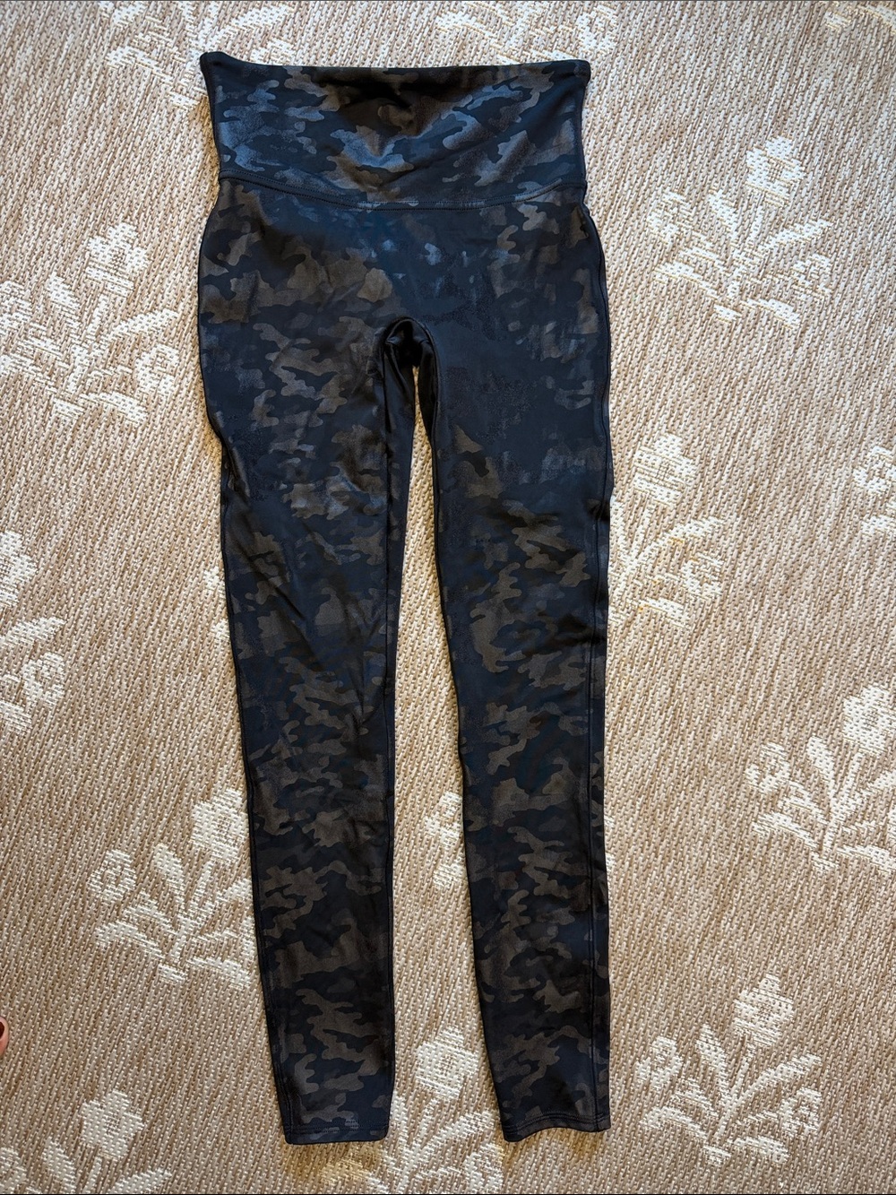 SPANX  Black Camo High-Waist Leggings